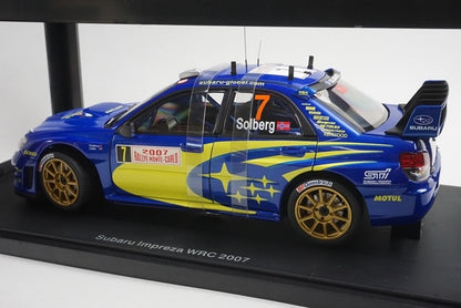 1:18 AUTOart 80790 Subaru Impreza WRC Monte Carlo Rally 2007 #7 P. Solberg