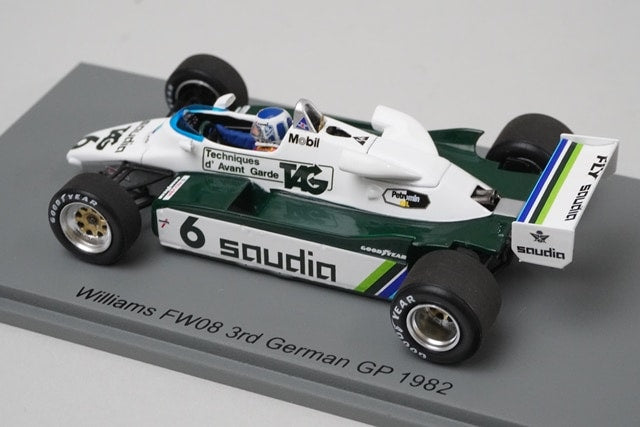 1:43 Spark S7499 Williams FW08 German Grand Prix 1982 #6 model car
