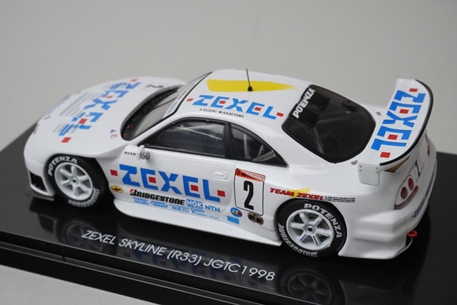 1:43 EBBRO 44253 Nissan ZEXEL Skyline R33 JGTC 1998 #2 model car