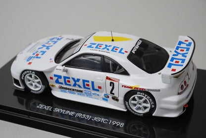 1:43 EBBRO 44253 Nissan ZEXEL Skyline R33 JGTC 1998 #2 model car