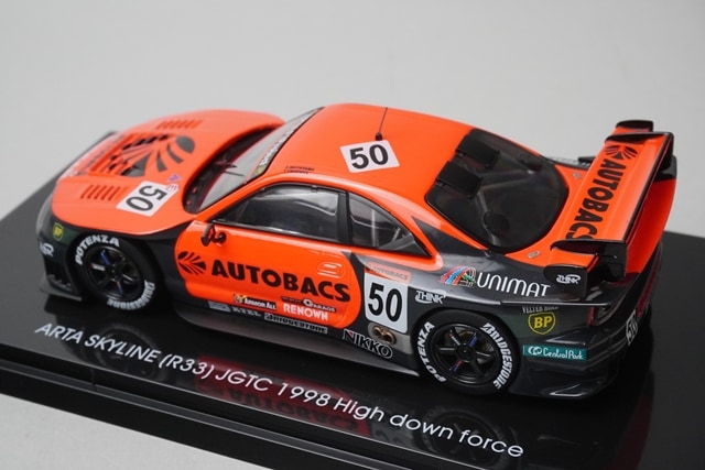 1:43 EBBRO 44254 Nissan ARTA Skyline R33 JGTC 1998 #50 High Downforce model car