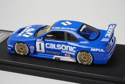 1:43 EBBRO HPI Racing 44766 Nissan Skyline GT-R Calsonic JGTC Fuji 1995 #1