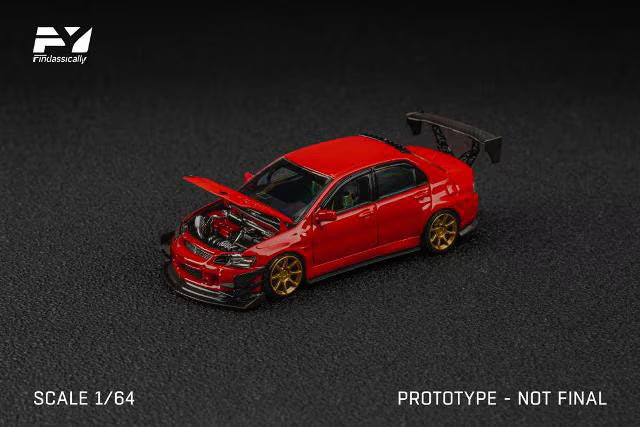 FY64107 Finclassically 1:64 Mitsubishi Lancer Evolution 9 EVO Ⅸ Modified Red