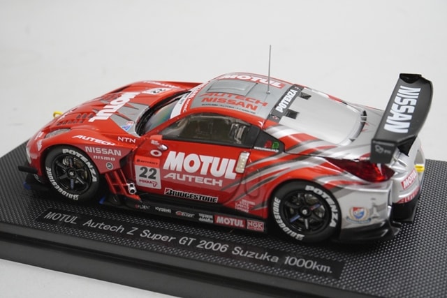 1:43 EBBRO 43830 Nissan Motul Autech Z Super GT 1000km Suzuka 2006 #22 model car