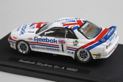1:43 EBBRO 44160 Nissan Reebok Skyline Gr.A 1990 #1 model car