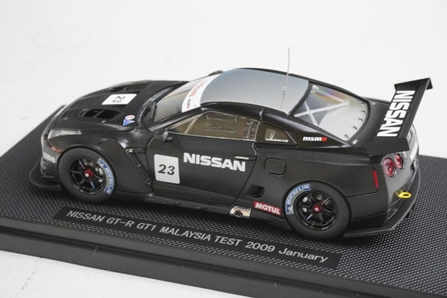1:43 EBBRO 44169 Nissan GT-R GT1 Malaysia Test 2009 #23 model car