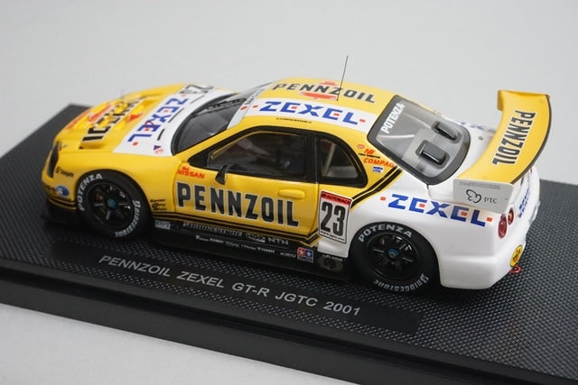 1:43 EBBRO P421 Nissan Pennzoil ZEXEL GT-R JGTC 2001 #23