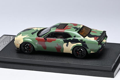 [ Pre-order ] Stance Hunters SH 1:64 Dodge Challenger Hellcat DPM-95 Woodland-Army Green