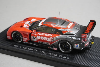 1:43 EBBRO KWAM122015 Dealer Nissan Motul Autech GT-R Super GT500 Fuji 2008 #22 Low Downforce