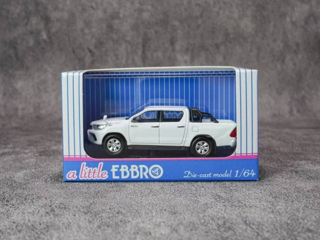 64055 EBBRO 1:64 Toyota Hilux Super White II model car