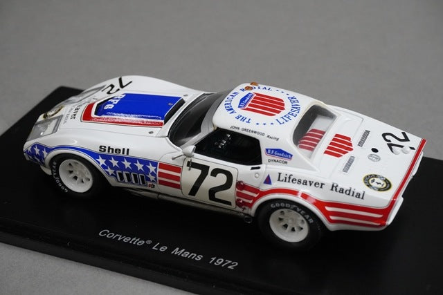 1:43 SPARK S5075 Chevrolet Corvette Le Mans 1972 #72 model car