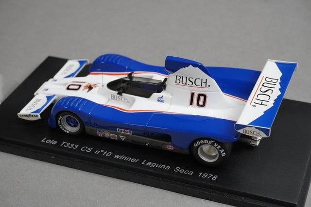 1:43 SPARK S1144 Lola T333 CS Laguna Seca 1978 #10 model car