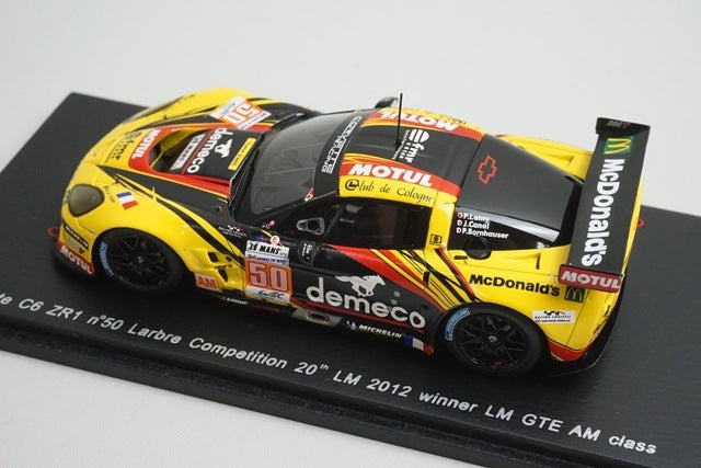 1:43 SPARK S3733 Chevrolet Corvette C6 ZR1 Larbre Competition #50 20th Le Mans LMGTE AM Class 2012