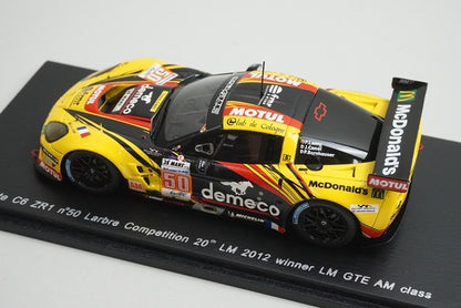 1:43 SPARK S3733 Chevrolet Corvette C6 ZR1 Larbre Competition #50 20th Le Mans LMGTE AM Class 2012