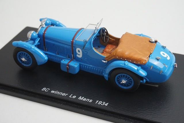 1:43 SPARK 43LM34 Alfa Romeo 8C Le Mans 1934 #9 model car