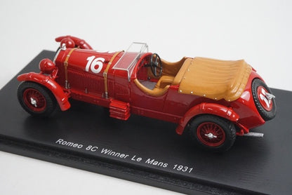 1:43 SPARK 43LM31 Alfa Romeo 8C Le Mans 1931 #16