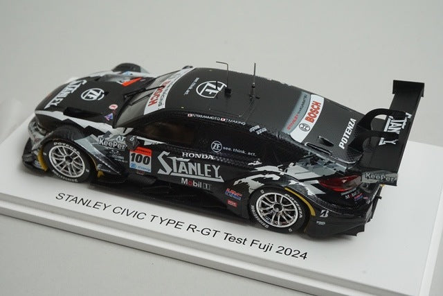 1:43 SPARK TK-SGT2024T Kunimitsu Custom Honda Stanley Civic Type R-GT Fuji 2024 #100 Special Package