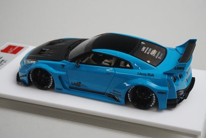 1:43 Make Up EIDOLON LB012D Nissan LBWK LB-Silhouette Works GT 35GT-RR Miami Blue