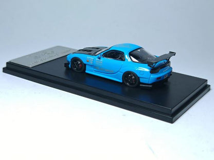 [ Pre-order ] MC640012G MC Model Collect 1:64 Mazda RX-7 (FD3S) Carbon Fiber Hood, Blue