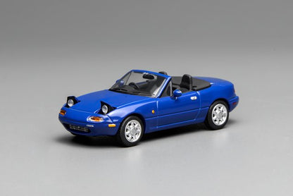 [ Pre-order ] M60202R MOTORHELIX 1:64 Mazda Eunos Roadster (NA) Right-Hand Drive Laguna Blue