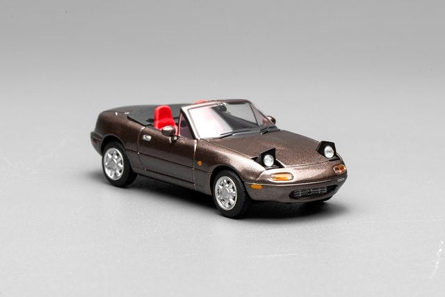 [ Pre-order ] M60207R MOTORHELIX 1:64 Mazda Eunos Roadster (NA) Right-Hand Drive Metallic Brown