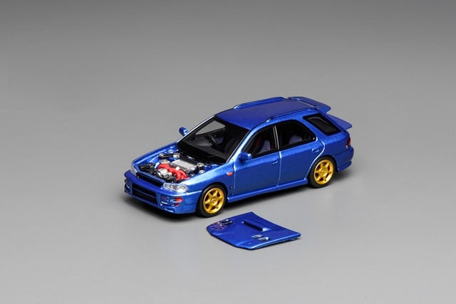 [ Pre-order ] M67101 MOTORHELIX 1:64 Subaru lmpreza Wagon WRX STi Version VI Rally Blue