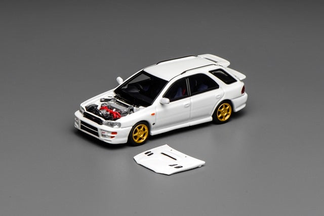 [ Pre-order ] M67102 MOTORHELIX 1:64 Subaru lmpreza Wagon WRX STi Version VI Pure White