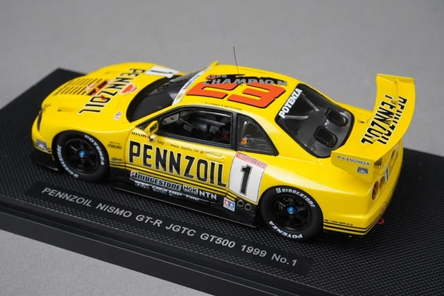 1:43 EBBRO P402 Nissan Pennzoil Nismo GT-R GT500 JGTC 1999 #1 model car