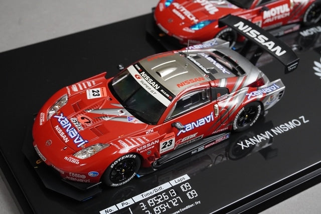 1:43 EBBRO KWAM122001 Dealer Nissan 07 Nismo GT500 Z Fuji 1-2 FINISH! Set of 2 #23 #22 model car