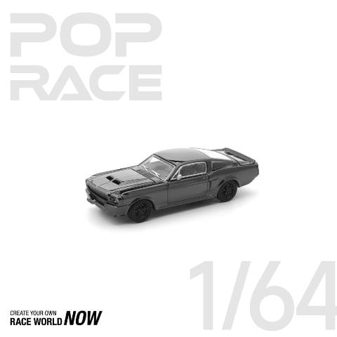 [ Pre-order ] PRDC-004 POP RACE 1:64 Ford Shelby Mustang GT500 DARK CHROME