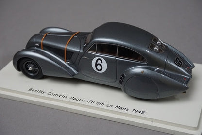 1:43 SPARK S3816 Bentley Corniche Paulan Le Mans 6th 1949 #6 model car