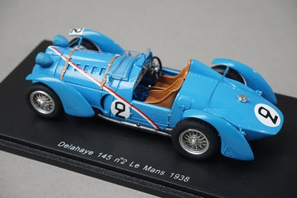 1:43 SPARK S2726 Delahaye 145 Le Mans 1938 #2 model car