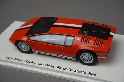 1:43 SPARK SKB43009 Kidbox Bizzarrini Manta Tokyo Racing Car Show 1969 Red model car