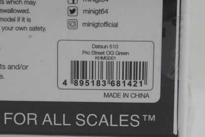 1:64 TSM MINI-GT KHMG001 KAIDOHOUSE Custom Nissan Datsun 510 Pro Street OG Green