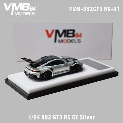 [ Pre-order ] VMB 1:64 Porsche 911 (992) RS GT Silver