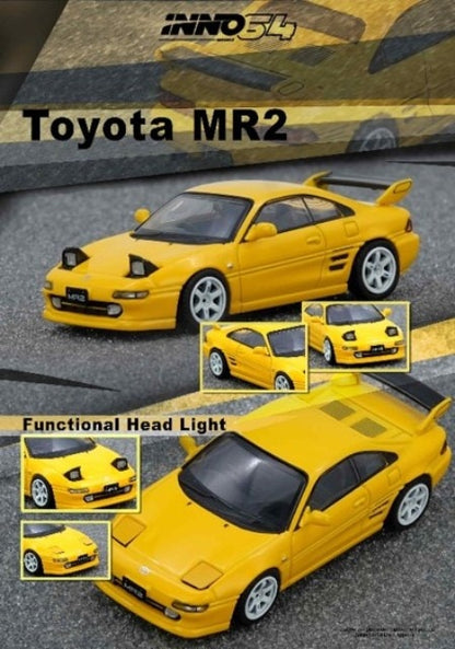 [ Pre-order ] IN64-MR2-YL INNO Model 1:64 Toyota MR2 (SW20) Yellow