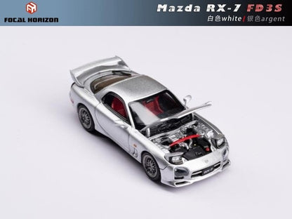 [ Pre-order ] Focal Horizon FH 1:64 Mazda RX-7 FD3S A Spec Argent (Silver)
