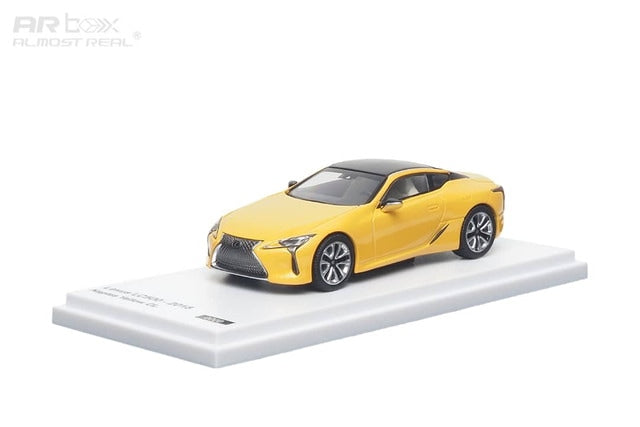 670304001 AR Box Almost Real Model 1:64 Lexus LC500 2018 Yellow model car