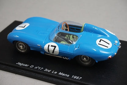 1:43 Spark S2119 Jaguar D Le Mans 3rd 1957 #17 J. Lucas model car