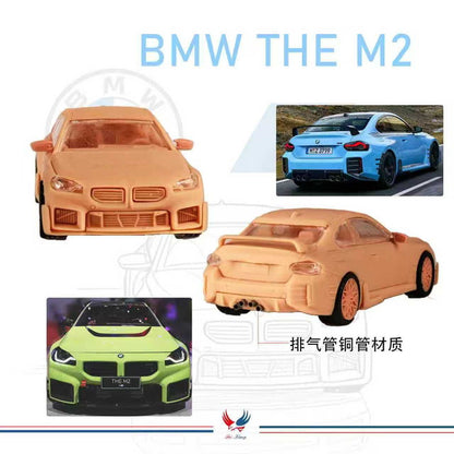 [ Pre-order ] Fei Xiang FX 1:64 BMW M2 Modified with Magnetic Detachable Hood, Zandvoort Blue