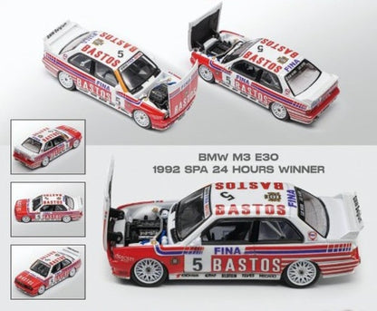 [ Pre-order ] MOKE 1:64 BMW E30 M3 DTM 1992 SPA 24 HOURS WINNER #5