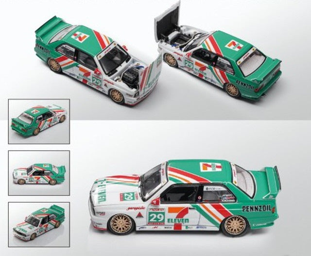 [ Pre-order ] MOKE 1:64 BMW E30 M3 DTM 7-Eleven