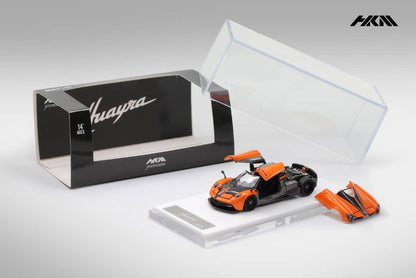 [ Pre-order ] HKM Premium - Elite Series 1:64 Pagani Huayra Coupe 2014 with Removable Engine Hood and Openable Gullwing Doors, Orange