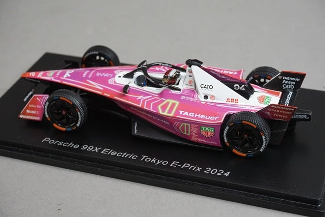 1:43 SPARK S6548 Porsche 99X Electric Tokyo E-Prix 2024 #94 P. Wehrlein model car