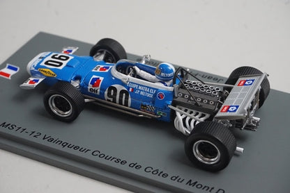 1:43 SPARK SF246 Matra MS11-12 Vainqueur Course de Cote du Mont Dore 1970 #90 model car