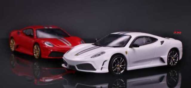 Little Hunter 1:64 Ferrari F430 Coupe White model car