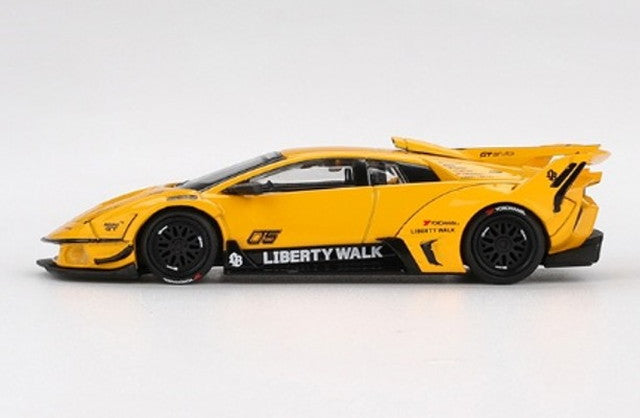 MGT01135-R TSM MINI-GT 1:64 LB-Silhouette WORKS Lamborghini Murcielago GT EVO Yellow (Right-hand drive)