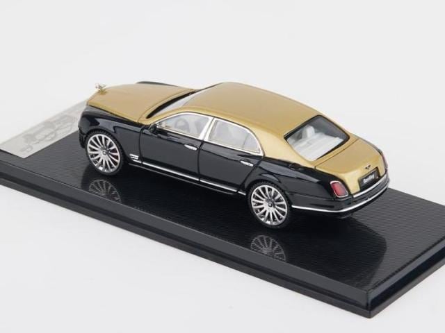 [ Pre-order ] SC Models 1:64 Bentley Mulsanne Sport Black Gold Top