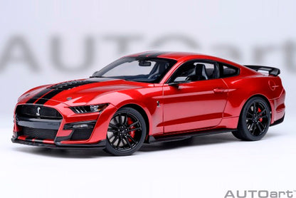 [ Pre-order ] 73098 AUTOart 1:18 Ford Mustang Shelby GT500 (Red with Black Stripes)