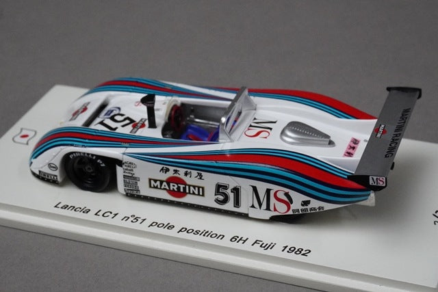 1:43 SPARK SJ021 Lancia LC1 Fuji 6H Pole Position 1982 #51 Martini model car